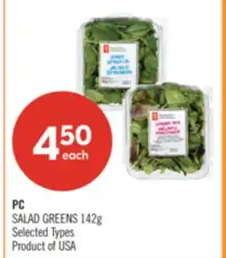 Shoppers Drug Mart PC SALAD GREENS offer