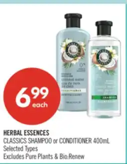 Shoppers Drug Mart HERBAL ESSENCES CLASSICS SHAMPOO or CONDITIONER offer