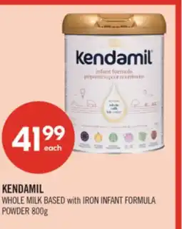 Shoppers Drug Mart KENDAMIL WHOLE MILK BASED with IRON INFANT FORMULA POWDER offer