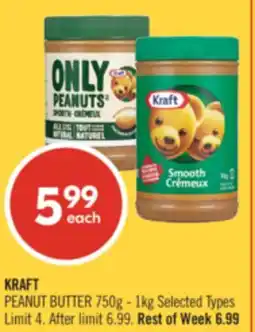 Shoppers Drug Mart KRAFT PEANUT BUTTER offer