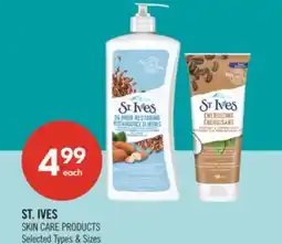 Shoppers Drug Mart ST. IVES SKIN CARE PRODUCTS offer