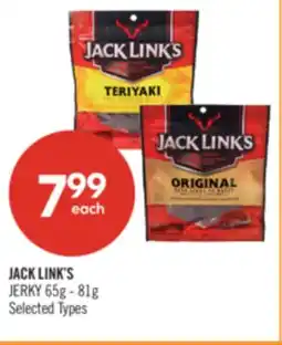 Shoppers Drug Mart JACK LINK'S JERKY offer