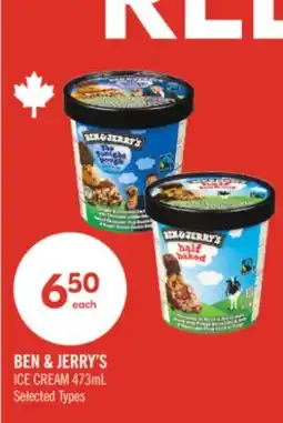 Shoppers Drug Mart BEN & JERRY'S ICE CREAM offer