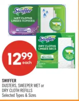 Shoppers Drug Mart SWIFFER DUSTERS, SWEEPER WET or DRY CLOTH REFILLS offer