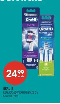 Shoppers Drug Mart ORAL-B REPLACEMENT BRUSH HEADS offer