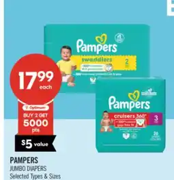 Shoppers Drug Mart PAMPERS JUMBO DIAPERS offer