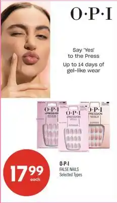 Shoppers Drug Mart O∙P∙I FALSE NAILS offer