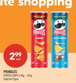 Shoppers Drug Mart PRINGLES POTATO CHIPS 148g - 156g offer