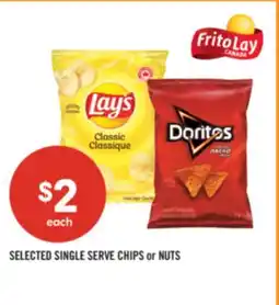 Shoppers Drug Mart SELECTED SINGLE SERVE CHIPS or NUTS offer