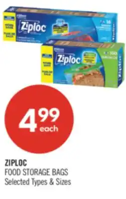 Shoppers Drug Mart ZIPLOC FOOD STORAGE BAGS offer