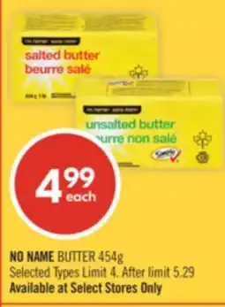 Shoppers Drug Mart NO NAME BUTTER offer