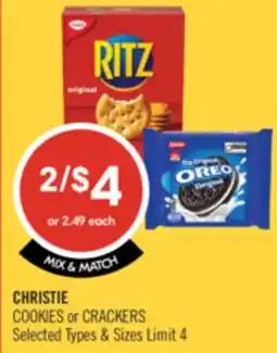 Shoppers Drug Mart CHRISTIE COOKIES or CRACKERS offer
