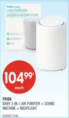 Shoppers Drug Mart FRIDA BABY 3-IN-1 AIR PURIFIER + SOUND MACHINE + NIGHTLIGHT offer