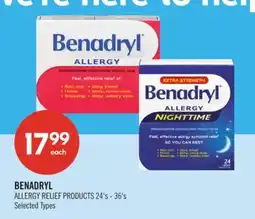 Shoppers Drug Mart BENADRYL ALLERGY RELIEF PRODUCTS offer