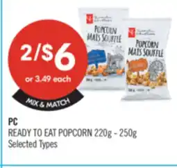 Shoppers Drug Mart PC READY TO EAT POPCORN offer
