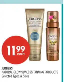 Shoppers Drug Mart JERGENS NATURAL GLOW SUNLESS TANNING PRODUCTS offer