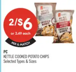 Shoppers Drug Mart PC KETTLE COOKED POTATO CHIPS offer