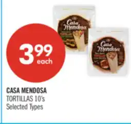 Shoppers Drug Mart CASA MENDOSA TORTILLAS offer