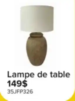 Leon's Regard novateur Lampe sur table en céramique pour chambre à coucher - brun pâle et blanc offer