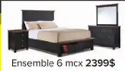 Leon's Stormy Ridge Chambre à coucher avec rangement 6 mxc grand - noir ardoise, chicorée offer