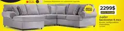 Leon's Jupiter Sectionnel 4 mcx avec fauteuil allongé à gauche - gris cendré offer