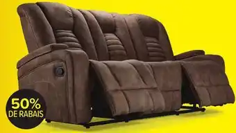 Leon's Dallas Sofa inclinable avec plateau rabattable – moka offer