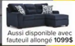Leon's Mackay Sofa avec fauteuil allongé réversible - bleu offer