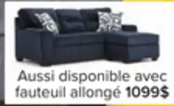 Leon's Mackay Sofa avec fauteuil allongé réversible - bleu offer