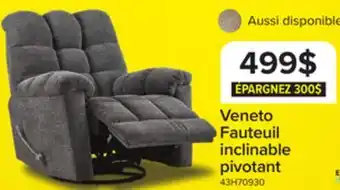 Leon's Veneto Fauteuil inclinable pivotant – gris offer