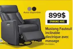 Leon's Mustang Fauteuil berçant pivotant inclinable électrique - gris foncé offer