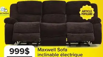 Leon's Maxwell Sofa inclinable électrique - brun offer