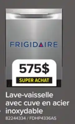 Leon's Frigidaire Lave-vaisselle encastré avec cuve hybride acier inoxydable FDHP4336AS offer