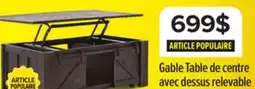 Leon's Gable Table de centre à dessus relevable 50 po – anthracite altéré offer