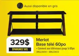 Leon's Merlot Base télé 60 po - expresso, noir offer