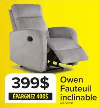 Leon's Owen Fauteuil inclinable - gris offer