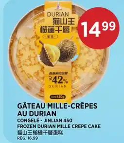 Kim Phat JINLIAN FROZEN DURIAN MILLE CREPE CAKE offer