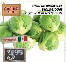 Supermarché PA CHOU DE BRUXELLES BIOLOGIQUES | Organic Brussels Sprouts offer