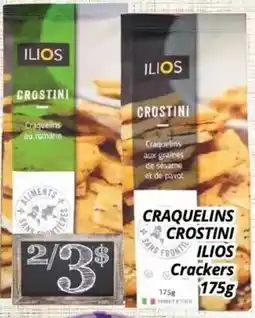 Supermarché PA CRAQUELINS CROSTINI ILIOS | Crackers offer