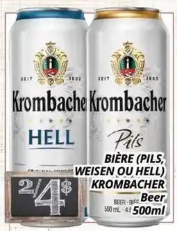 Supermarché PA BIÈRE ( PILS , WEISEN OU HELL ) KROMBACHER | Beer offer