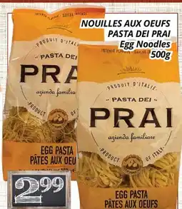Supermarché PA NOUILLES AUX OEUFS PASTA DEI PRAI | Egg Noodles offer