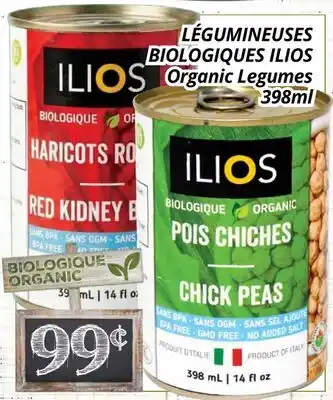 Supermarché PA LÉGUMINEUSES BIOLOGIQUES ILIOS | Organic Legumes offer