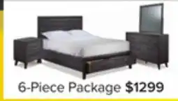 Leon's Miller 6-Piece Queen Storage Bedroom Package - Grey offer