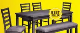 Leon's Breeze 6-Piece Dining Set - White, Grey offer