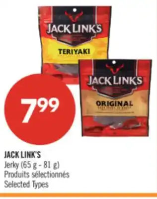 Pharmaprix JACK LINK'S Jerky offer