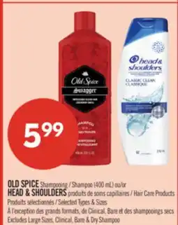 Pharmaprix OLD SPICE Shampoo (400 mL), HEAD & SHOULDERS Hair Care Products offer