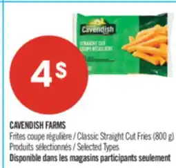 Pharmaprix CAVENDISH FARMS Classic Straight Cut Fries offer