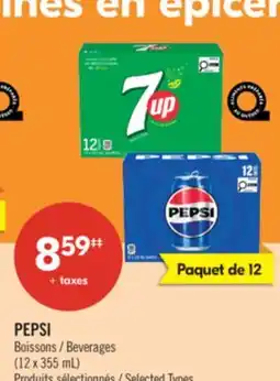 Pharmaprix PEPSI Beverages offer