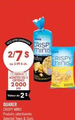 Pharmaprix QUAKER CRISPY MINIS offer
