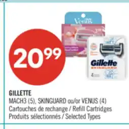 Pharmaprix GILLETTE MACH3 5, SKINGUARD or VENUS 4 Refill Cartridges offer