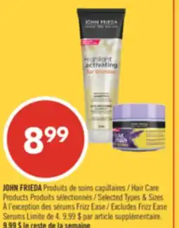 Pharmaprix JOHN FRIEDA Hair Care Products offer